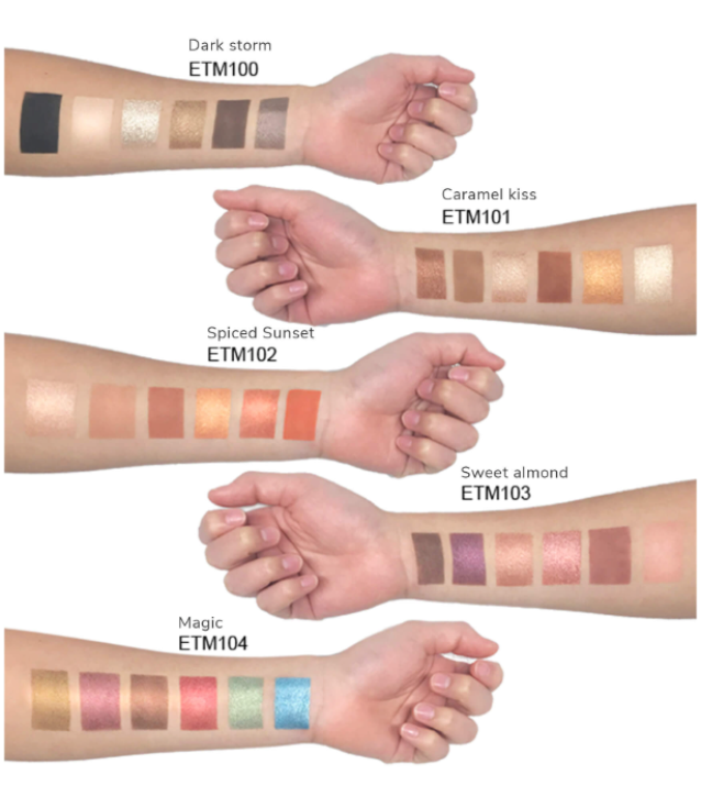 Eyeshadow Bite-Size Palette 6 Shade Shimmer & Matte - Sweet Almond ★★★★★★