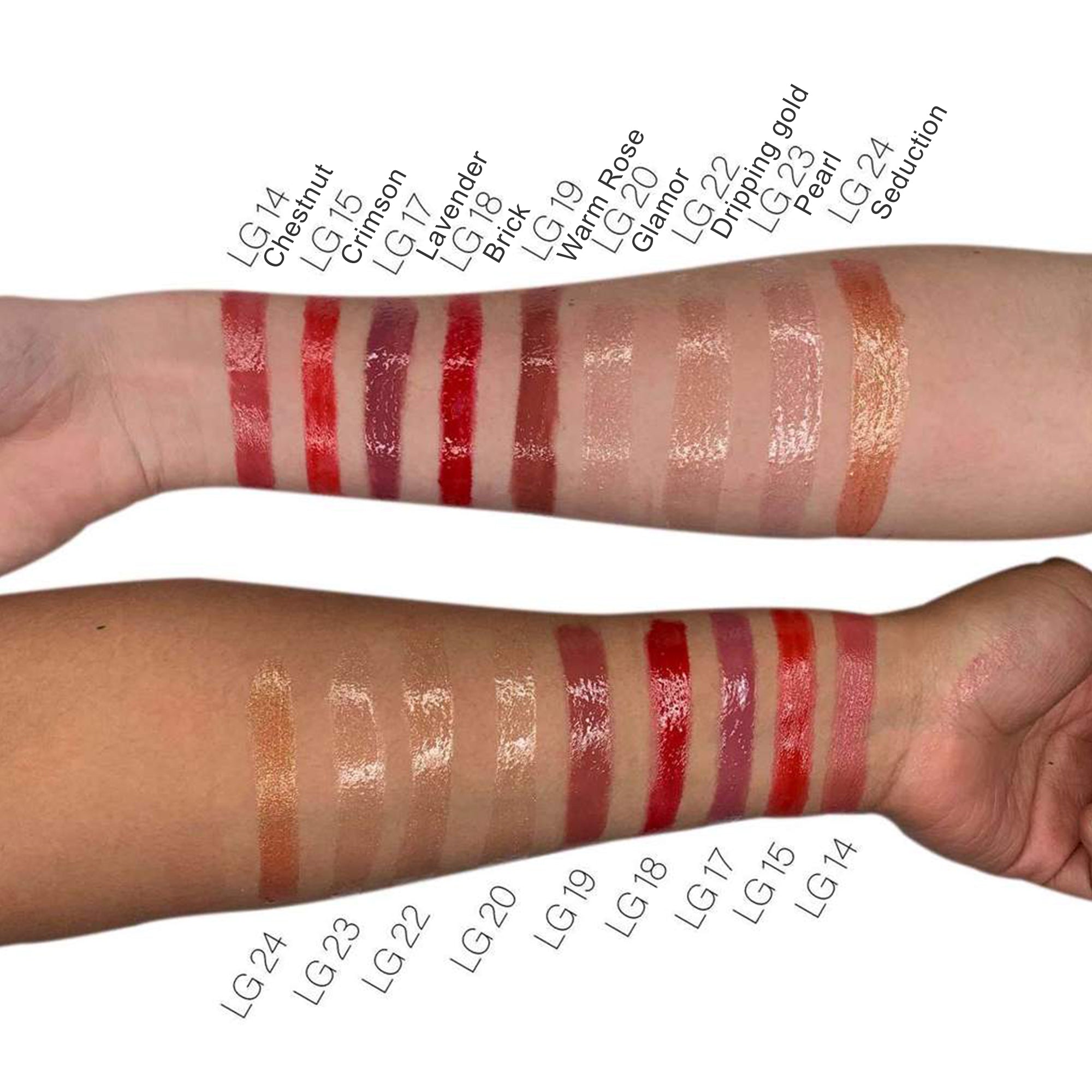 Lip Gloss- Vegan - High-Shine Shimmer & Natural Finish- Paraben-Free 21+ Shades